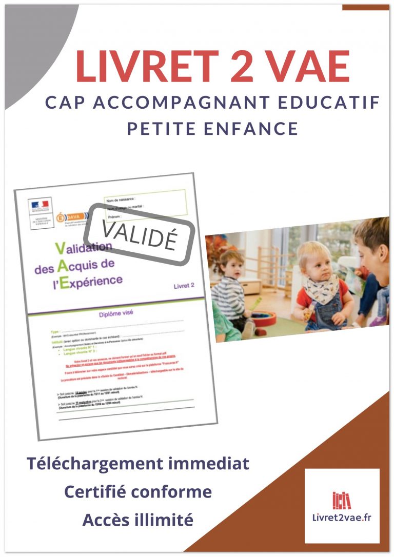 Exemple De Livret 2 Vae Cap Petite Enfance Rempli Pdf