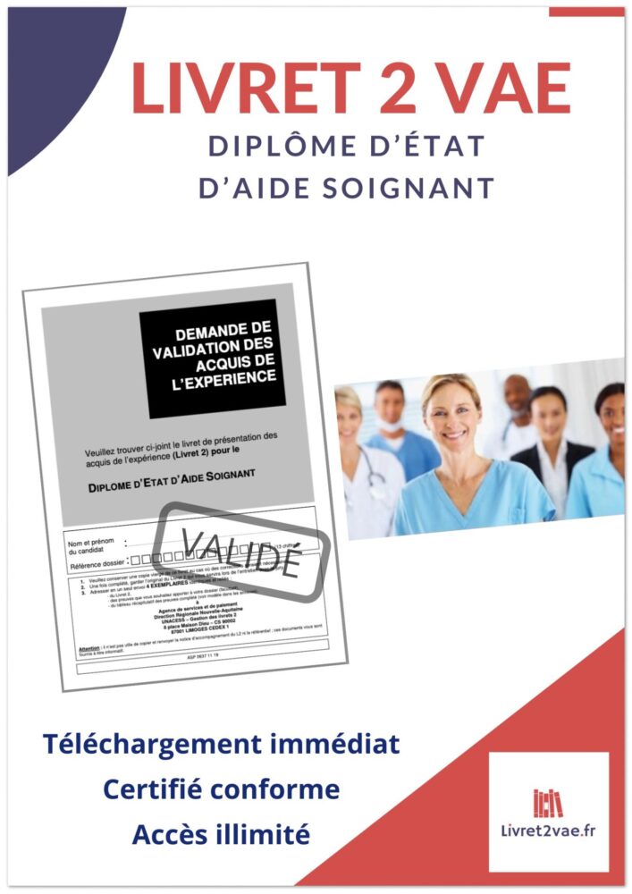 livret 2 vae aide soignante rédigé gratuit
