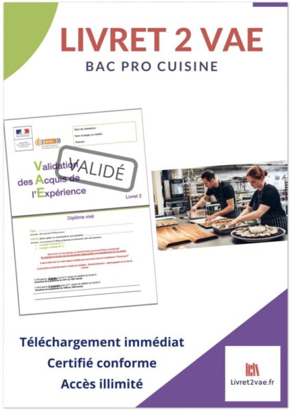 Livret 2 VAE BAC Pro - Cuisine - ref(AFF230222BLABOU)