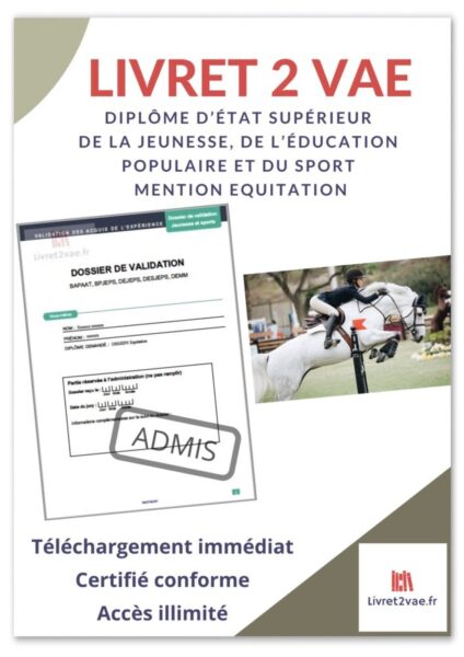 Livret 2 VAE DESJEPS - Equitation – ref(AFF060424LAUGRA)