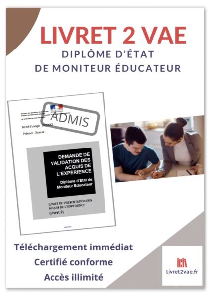 Livret 2 VAE DEME Moniteur Educateur - ref(AFF140524CINACQ)