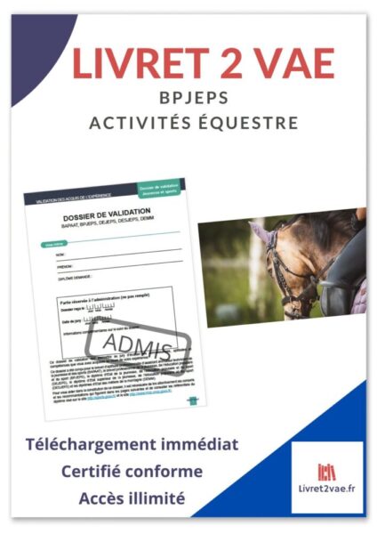 Dossier VAE BPJEPS Activités Equestres option initiation poneys / chevaux - ref(AFF311024DELLAB)