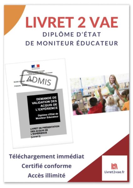 Livret 2 VAE DEME Moniteur Educateur - ref(AFF301224MARDUT)