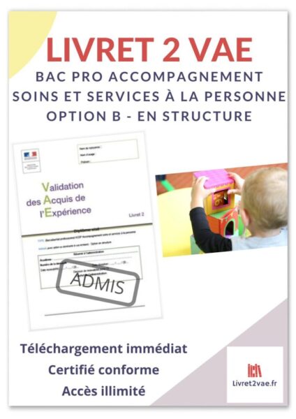 Livret 2 VAE BAC PRO - ASSP Accompagnement soins et services à la personne - ref(AFF270225KARFUZ)